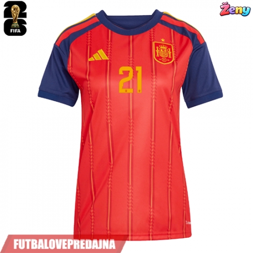 Lacne Ženy Futbalové dres Španielsko Mikel Oyarzabal #21 MS 2026 Krátky Rukáv - Domáci